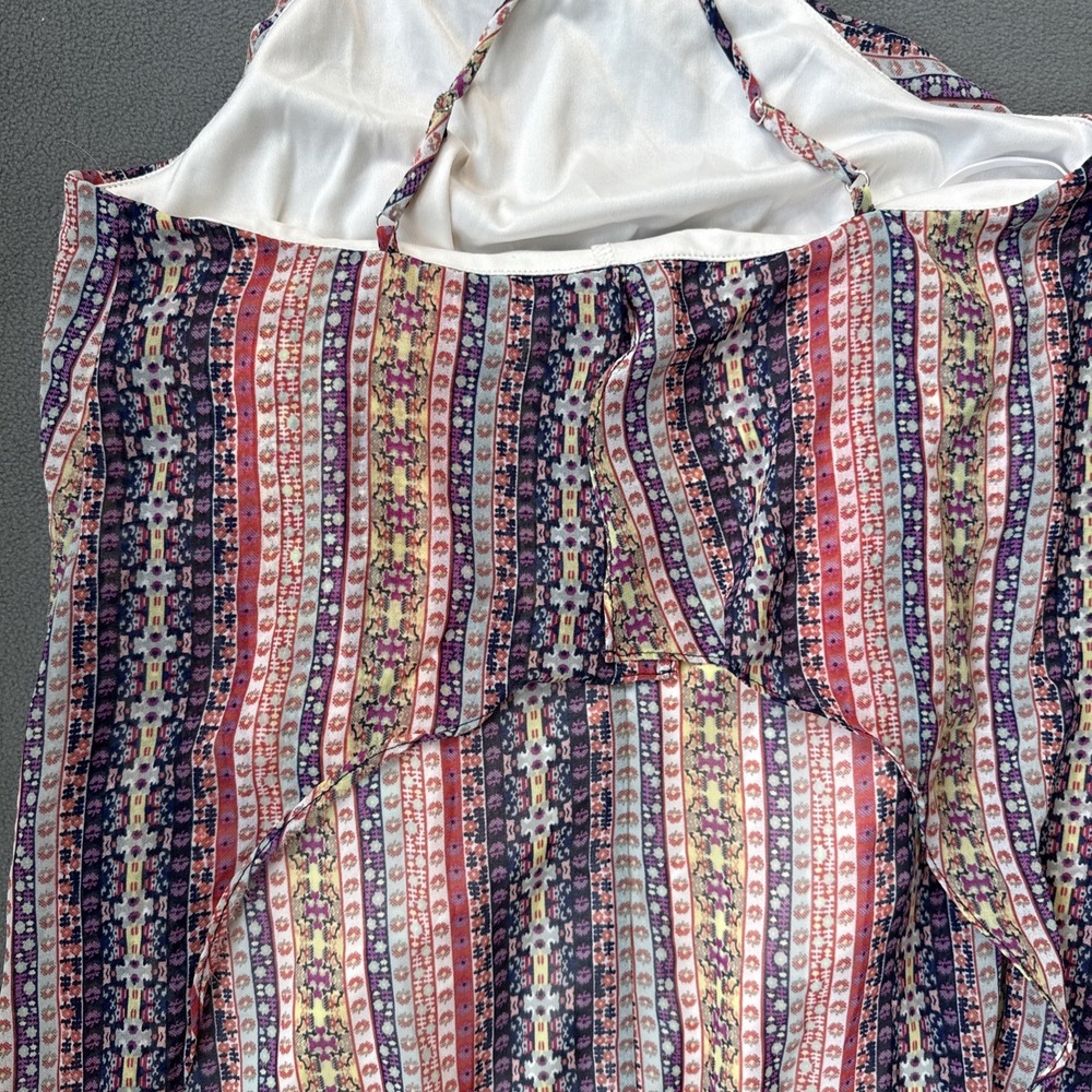 BCBG MAXAZRIA Dress Womens XS Spaghetti Criss Cross Strap Cocktail Mini Boho Y2K - Picture 11 of 16